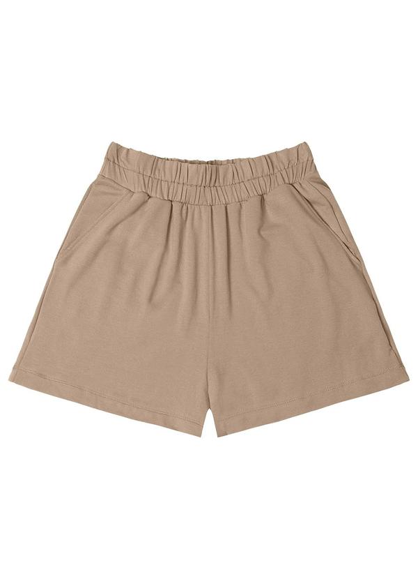 Shorts Feminino Molecotton de Vicose Marrom