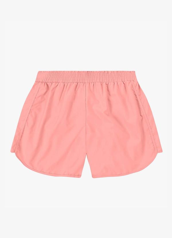 Shorts Feminino Running Tecido Corta Vento Rosa
