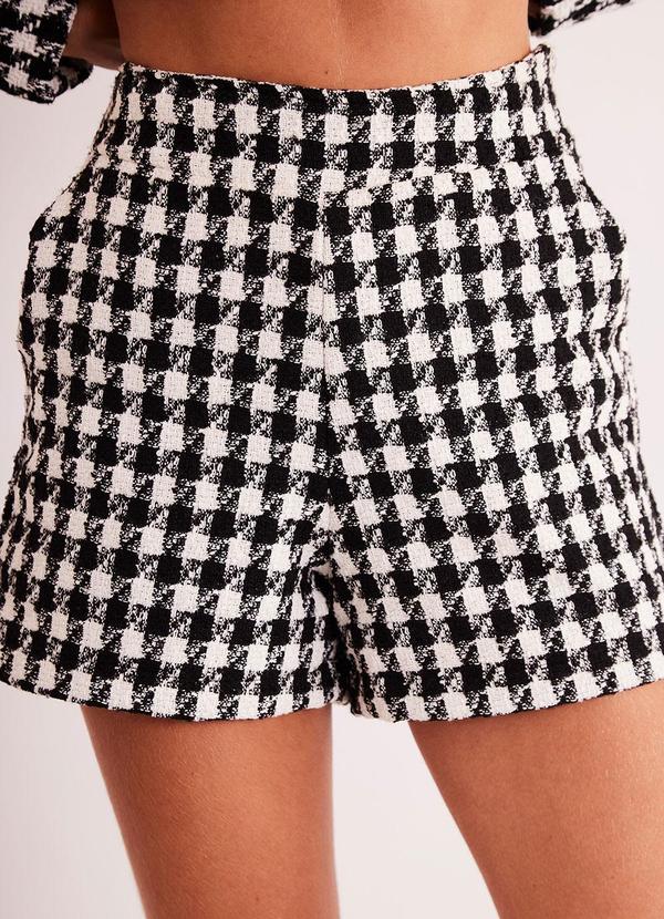 Shorts New Ease em Plano Tweed Branco