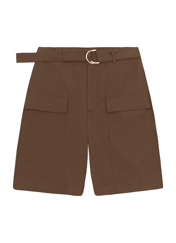 Shorts Reto Cargo Marrom