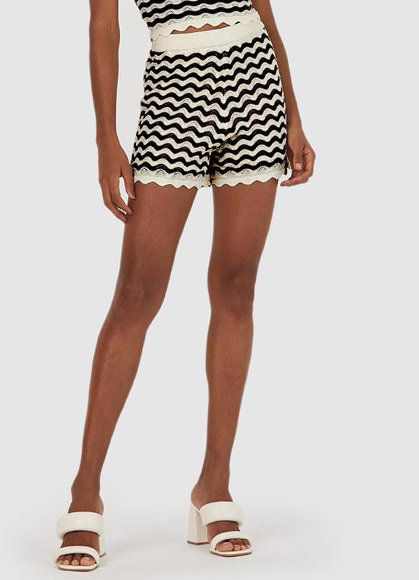 Vista 2 Shorts Tricô Feminino Preto Malwee Malwee