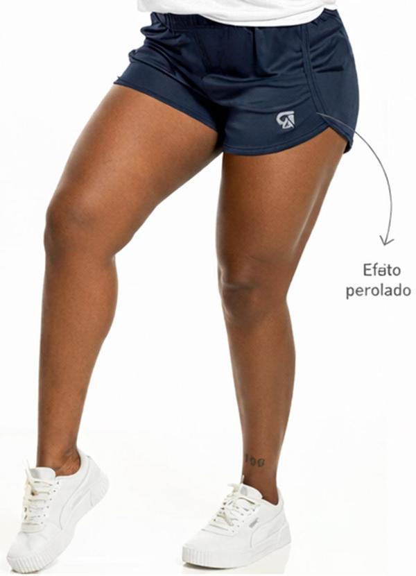 Short Sport com Estampa Azul