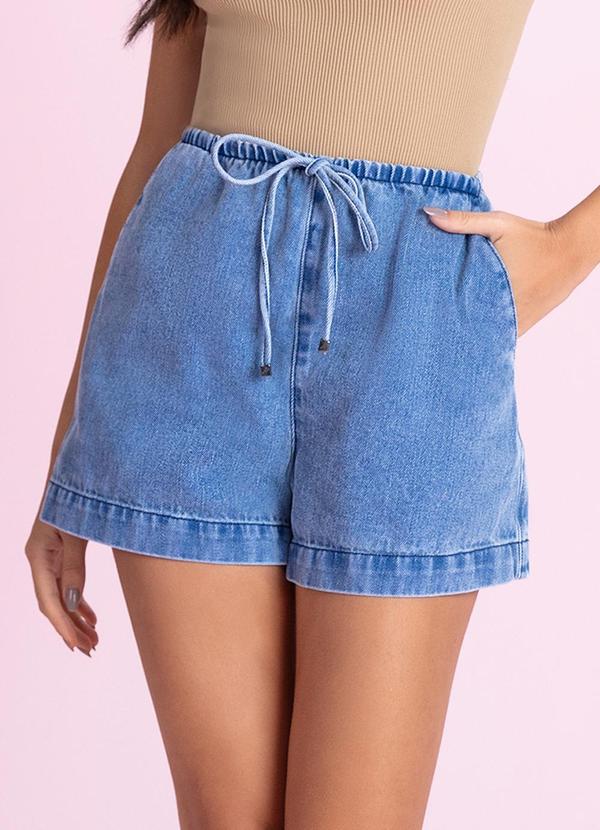 Shorts Mom Azul