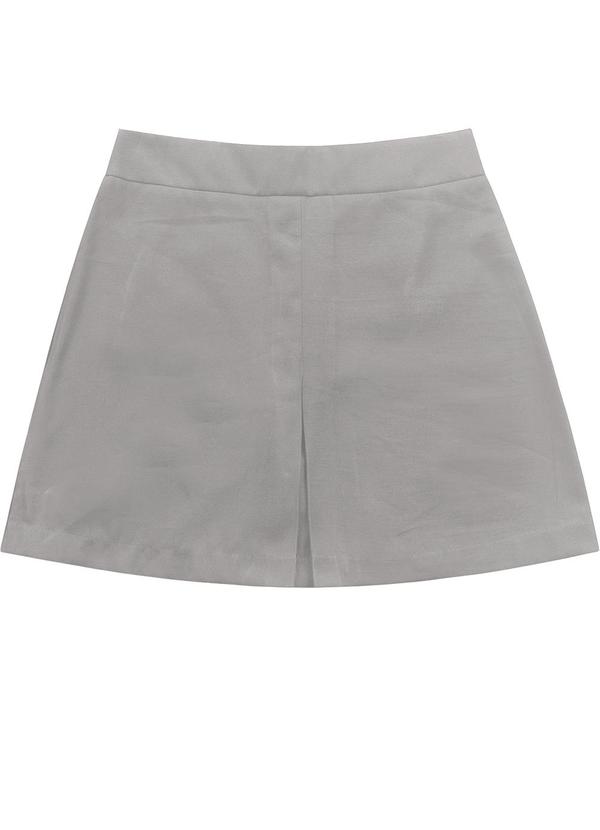 Short Saia Alfaiataria Cinza