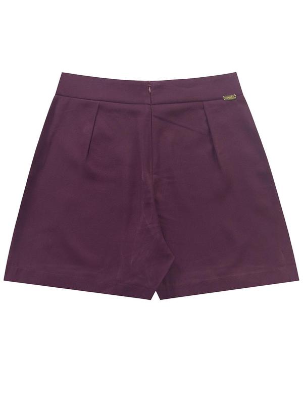 Short Saia Alfaiataria Vinho