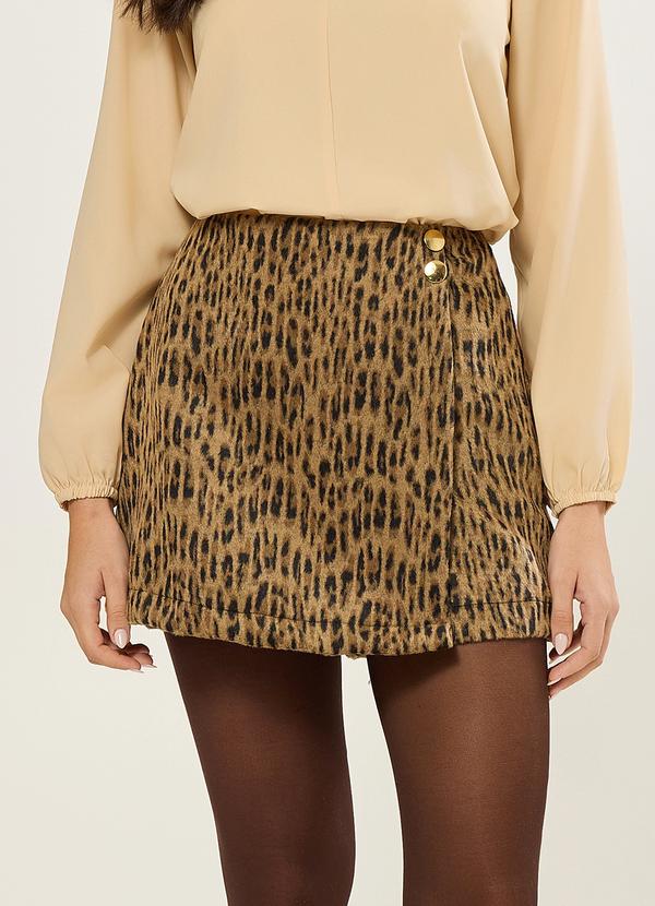 Shorts Saia Animal Print Croissant