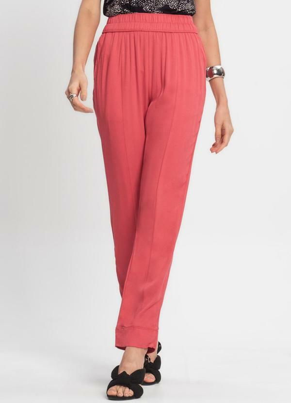 Calça Viscose Feminina Vermelho