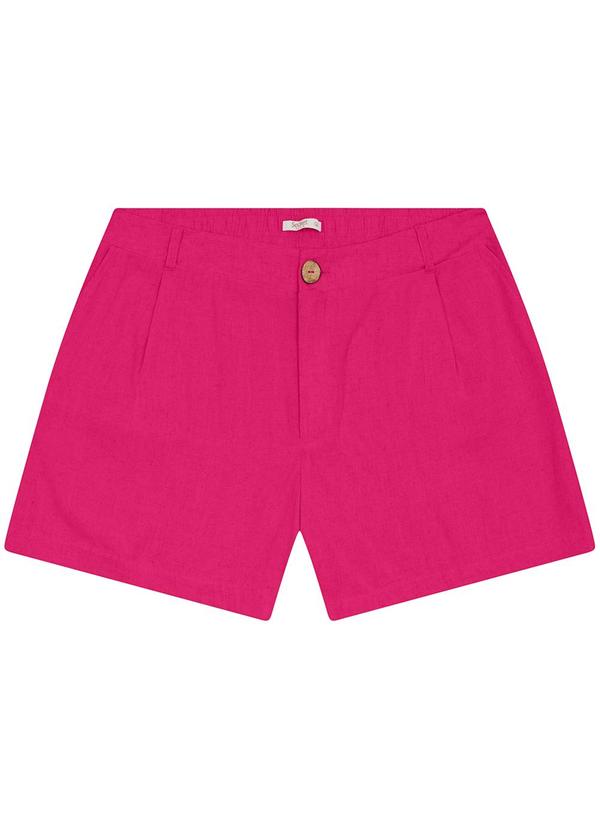 Shorts Curto Feminino Plus Size Rosa
