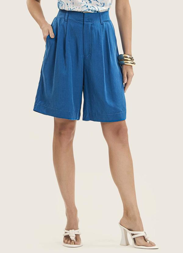 Vista 2 Bermuda Feminina com Bolsos Azul Endless Endless
