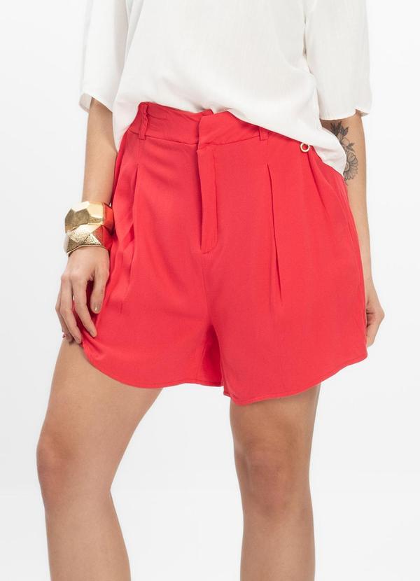 Bermuda Feminina Laranja Neon