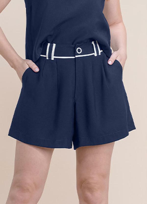 Short Alfaiataria Azul
