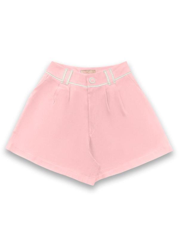 Short Alfaiataria Rosa