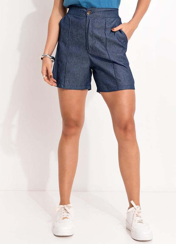 Short Azul em Jeans Leve