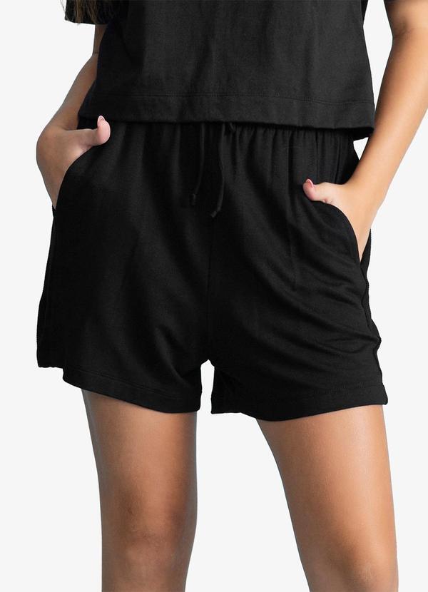 Shorts Feminino Molecotton de Viscose Preto
