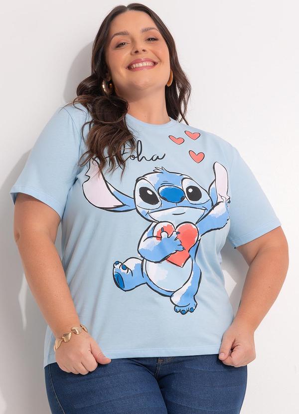 Blusa Lilo & Stitch Azul