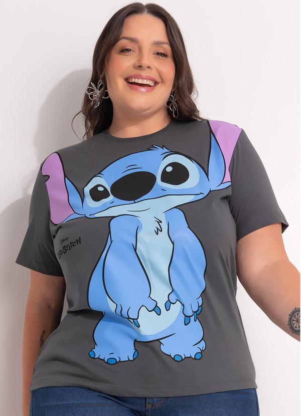 Blusa Lilo & Stitch Cinza