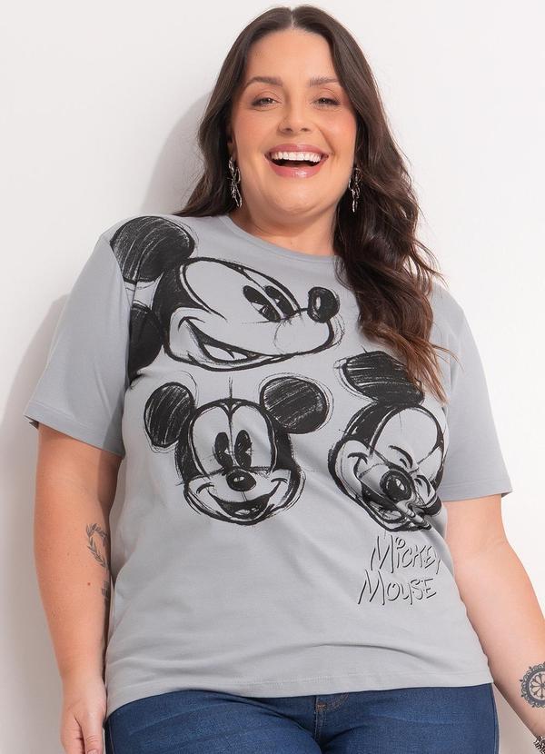 Vista 2 Blusa Minnie Mouse Cinza Disney Disney