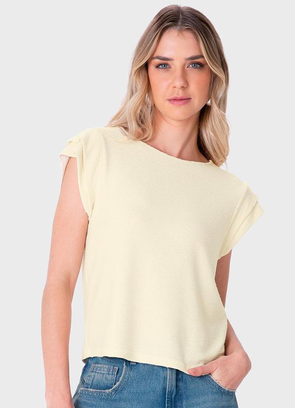 Vista 2 Blusa Muscle Tee Texturizada Off White Enfim Enfim