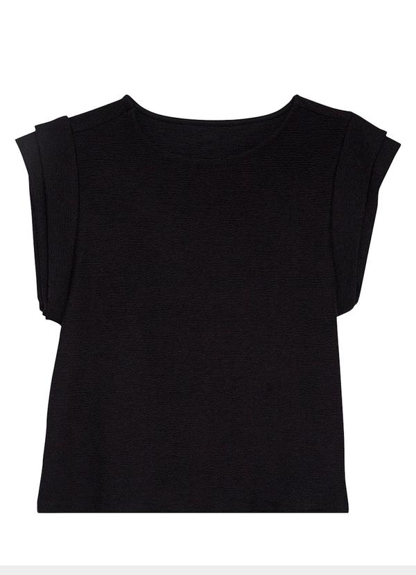 Vista 2 Blusa Muscle Tee Texturizada Preto Enfim Enfim