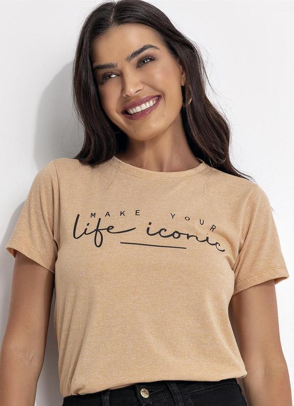 T-Shirt Malha Molinê Bege