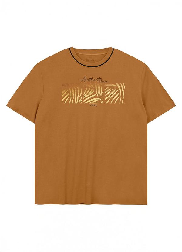 Camiseta Ampla Authentic In Motion Caramelo