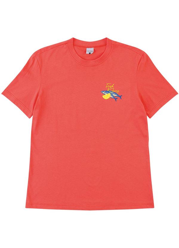 Camiseta Ampla Sardine Coral