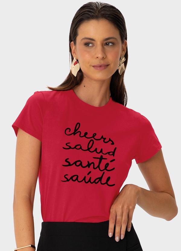 Vista 2 Camiseta Baby Look Brindes Vermelho Enfim Enfim