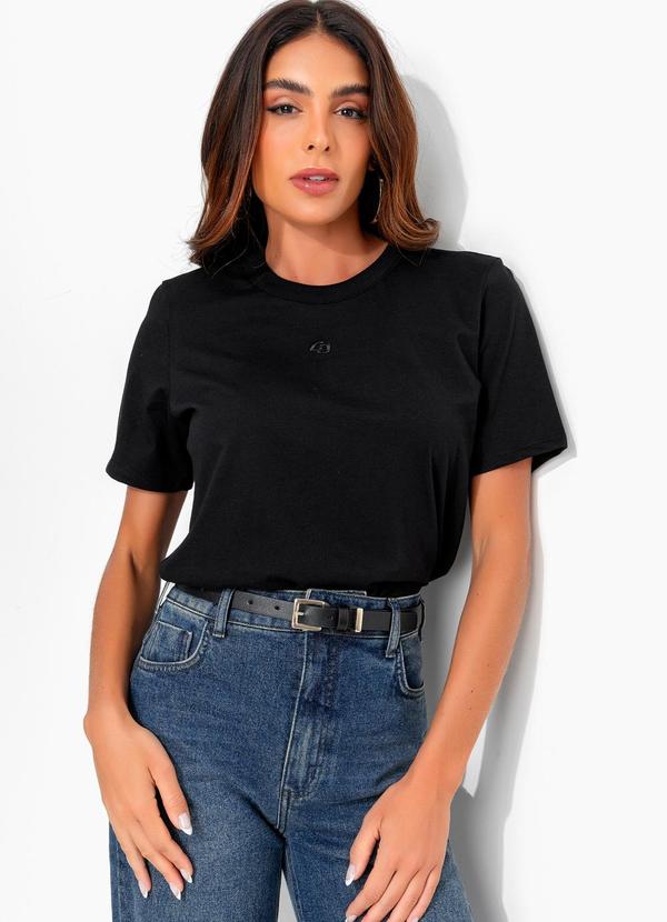 Camiseta em Malha Preto