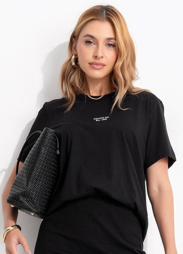 Camiseta em Malha Preto