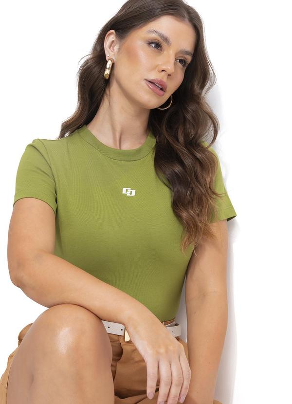 Camiseta em Malha Verde