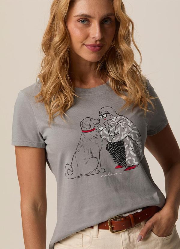 Camiseta Fashion & Dog Taupe