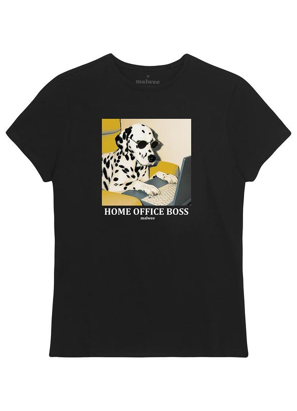 Camiseta Home Office Boss Preto