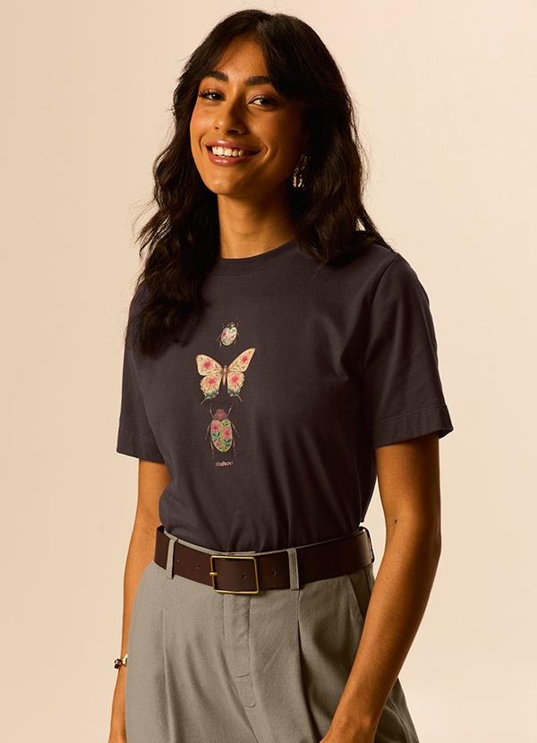 Camiseta Insects Regular Café
