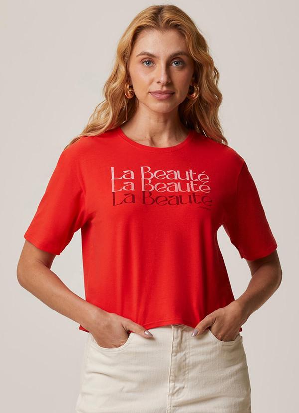 Camiseta La Beauté Vermelho