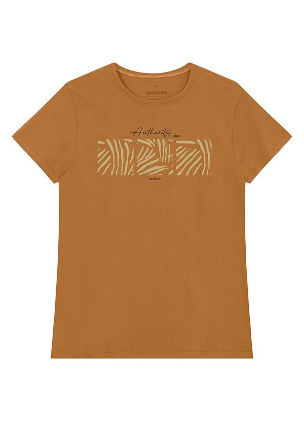 Camiseta Slim Authentic In Motion Caramelo