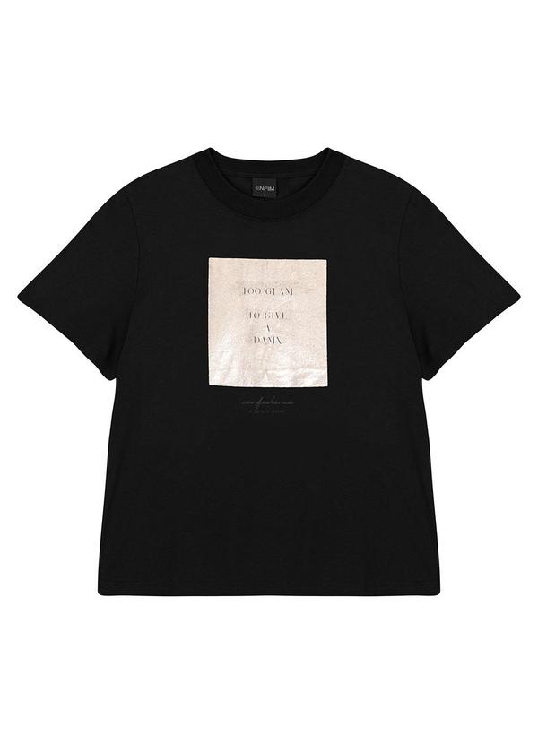 Camiseta Slim Confidence Preto
