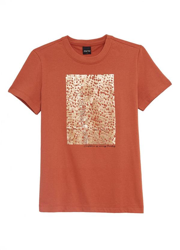 Camiseta Slim Confidence Terracota