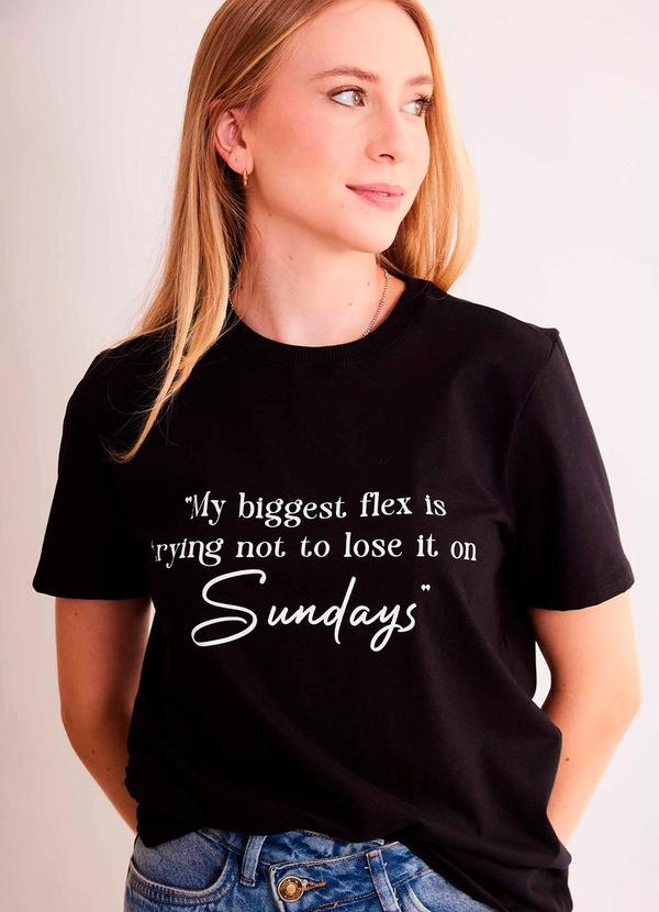 T-Shirt Allure em Meia Malha Preto
