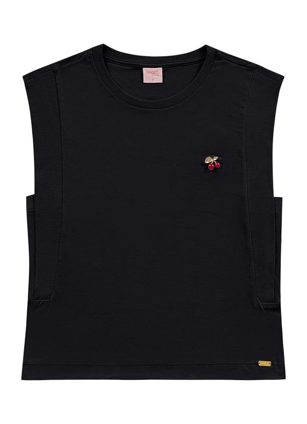 Vista 2 T-Shirt Cereja Preto Angel Angel