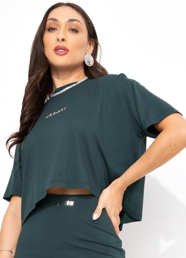 T-Shirt em Viscose Verde