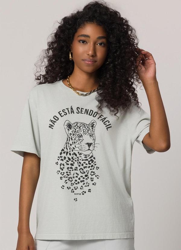 T-Shirt Estonada em Meia Malha Branco
