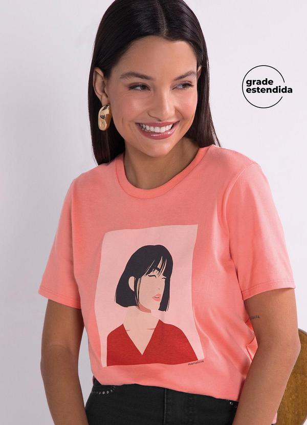 T-Shirt Feminina Mulheres Laranja