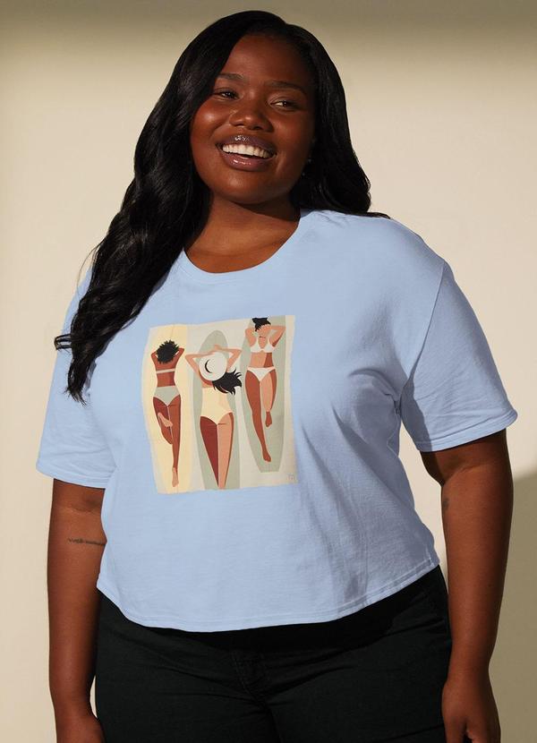 T-Shirt Feminina Summer Azul