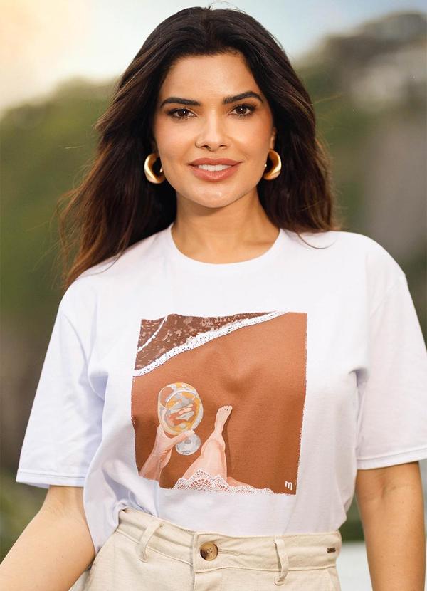 T-Shirt Feminina Summer Branco