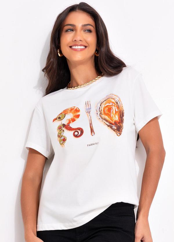 T-Shirt Fit Rio Ostra Off White
