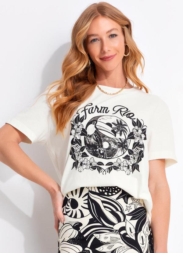 T-Shirt Fit Yin Yang Bege