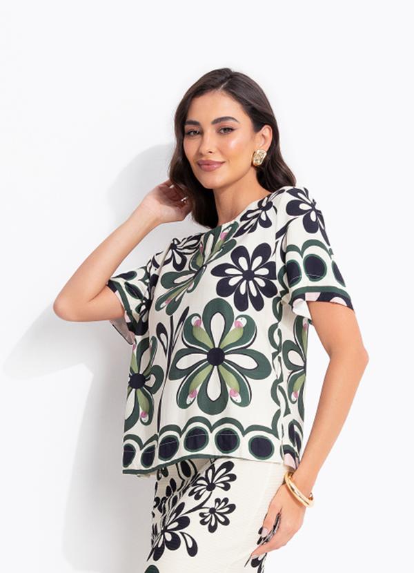 T-Shirt Florara Preto