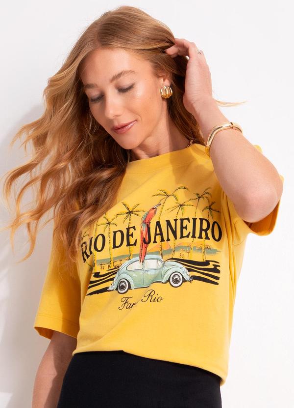 T-Shirt Média Brasileirinho Rio Amarelo