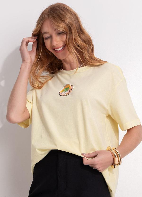 T-Shirt Média Cervecita Amarelo