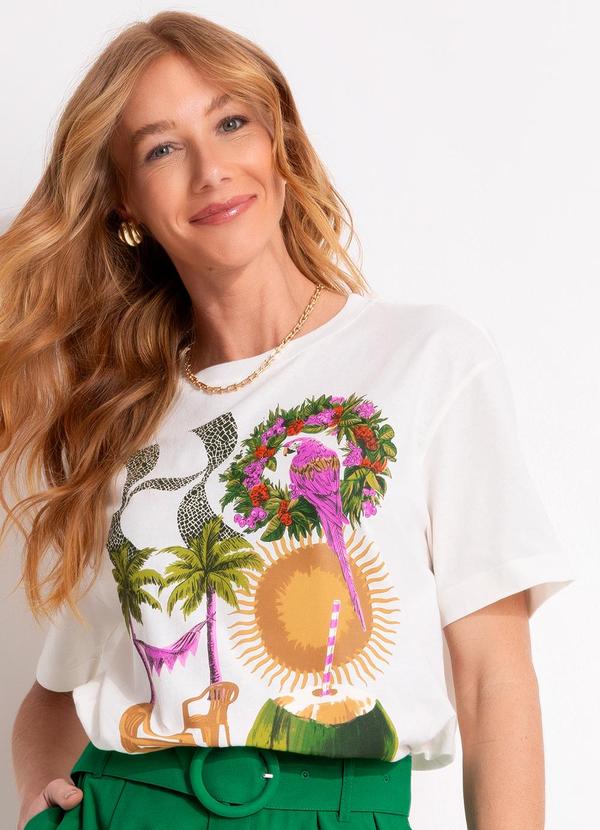 Vista 2 T-Shirt Média Hohoho Off White FARM FARM